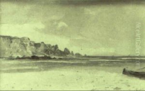 Barco Al Fondo Del Acantilado by Dionisio Fierros Alvarez
