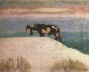 Caballo En Las Dunas by Juan Carlos Figari Castro
