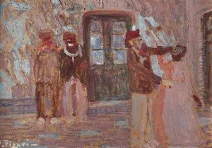 Impidiendo La Delacion by Pedro Figari