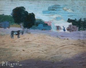 Paisaje Malvin by Pedro Figari