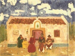 En El Rancho by Pedro Figari