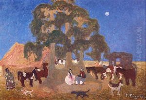 El Rancho De Fiesta by Pedro Figari