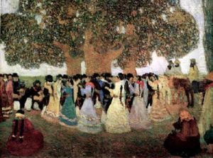 Baile Bajo Los Ombues by Pedro Figari