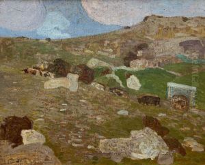 Paisaje Con Carreta by Pedro Figari