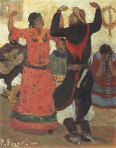 Baile by Pedro Figari