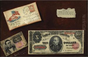 A Soldier's Letter And Money: A Trompe L'oeil by Jacob Atkinson
