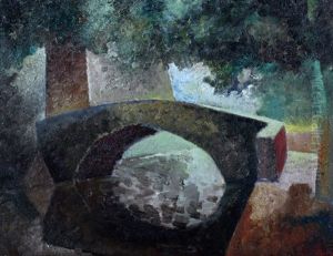 Bruggetje Over De Gracht by Albert Fiks