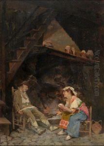 An Interior In Venice by Sir Samuel Luke Fildes
