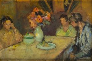 Artist's Daughters At The Table Artist's Daughters At The Table