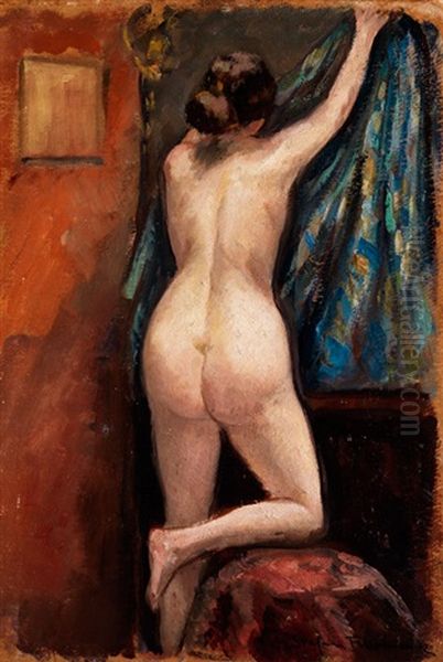 Ruckenakt Einer Jungen Frau Im Atelier - view 1