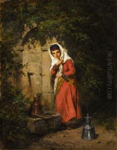 At The Well by Konstantin Nikolaevich Filippov