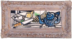 Still Life With Fish And Lemon by Emil Filla