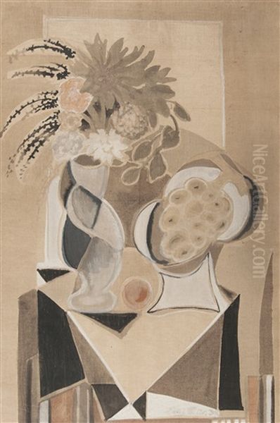 Still-life With Flowers And Grapes - view 1