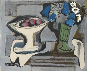 Still Life With Fruit And Flowers