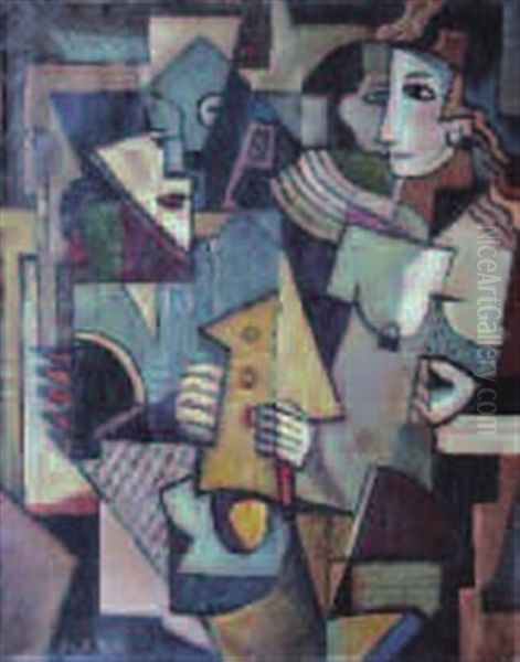 Composition Cubiste : Personnages - view 1