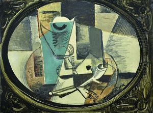 Still Life With A Card And A Pipe