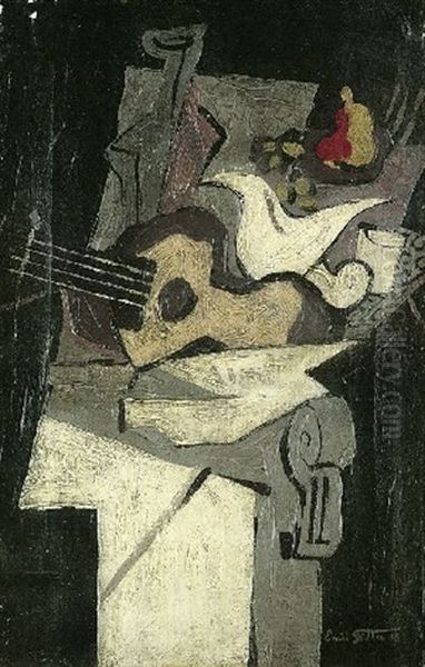 Kubistische Komposition - Stillleben Mit Gitarre - view 1