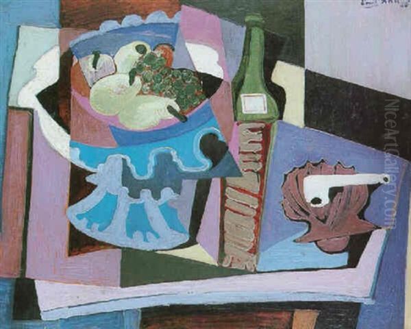 Stilleben Mit Obst Und Pfeiffer - view 1