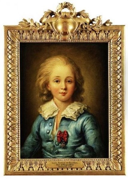 Portrait En Buste De Louis Antoine De Bourbon, Duc D'angouleme, Dernier Dauphin De France, Portant Sur La Poitrine L'ordre De Saint Louis - view 1