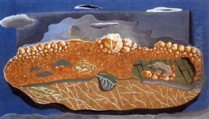 Visione Di Rocce E Terre Dissodate E Coltivate Con Corsi D'acqua Visione Di Rocce E Terre Dissodate E Coltivate Con Corsi D'acqua