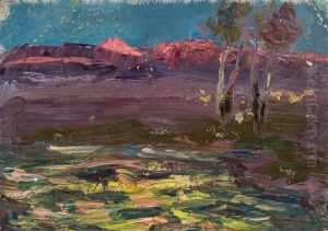Dawn In The Mountains, 1903-08 by Pavel Nikolaevitch Filonov