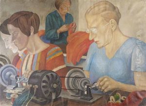 The Dressmakers by Pavel Nikolaevitch Filonov