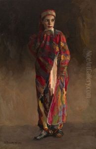 Girl In Oriental Clothes by Pavel Nikolaevitch Filonov