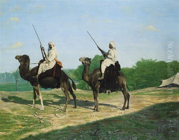 Mounted Dromedaries - view 1