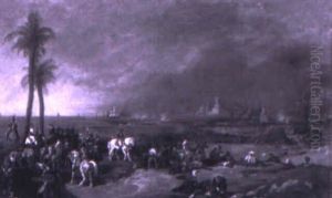 Napoleon At Aboukir by Noel Dieudonne Finart