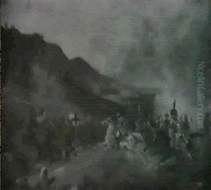 Napoleon At The Battle Of Austerlitz by Noel Dieudonne Finart