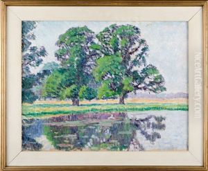 Trees On Shore by Alfred William (Willy) Finch