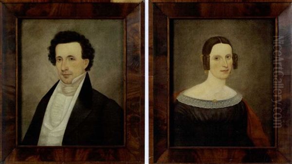 Portrait Of A Man With Curly Hair (+ Portrait Of A Woman With Ringlets; Pair) - view 1