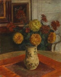 Still Life With Flowers by Ludvig Find