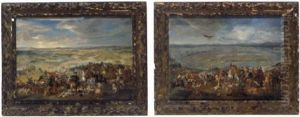 Schlachtszene Aus Den Kriegen Des Prinzen Eugene Von Savoyen by Franz Paul Findenigg