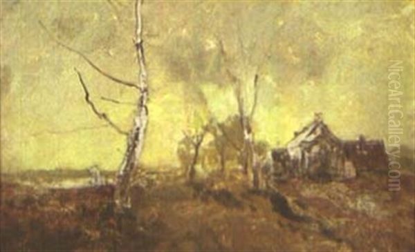 Herbstliche Moorlandschaft Mit Gehoft - view 1