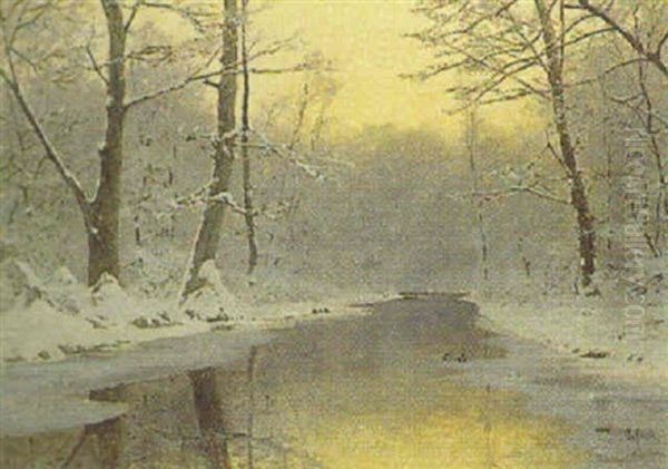 Winterlandschaft Mit Enten - view 1