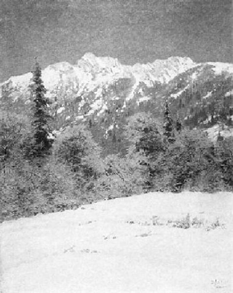 Gebirgslandschaft Im Winter - view 1