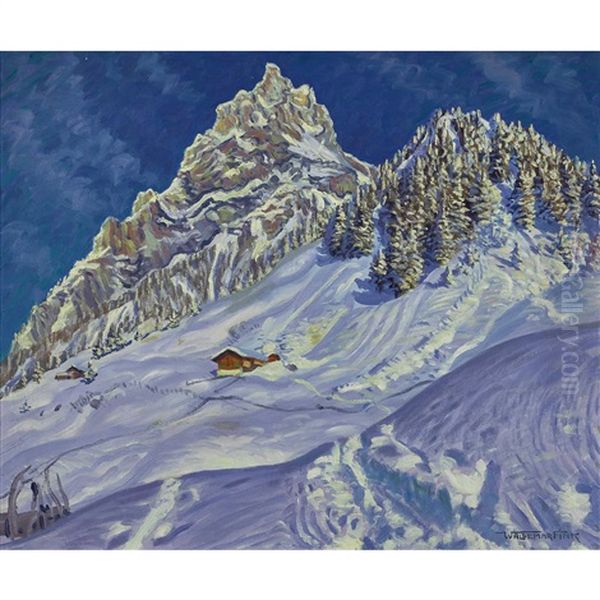 Kandersteg Im Winter - view 1