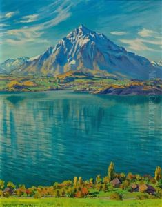 Thunersee Mit Niesen by Waldemar Theophil Fink