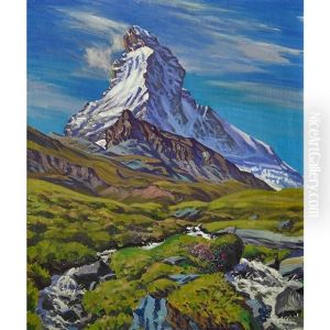 Matterhorn Mit Bergbach