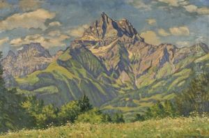 Les Dents Du Midi by Waldemar Theophil Fink