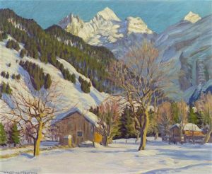 Winter Afternoon Near Kandersteg