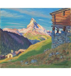 <morgensonne In Findelen (zermatt) Mit Matterhorn>, 1927