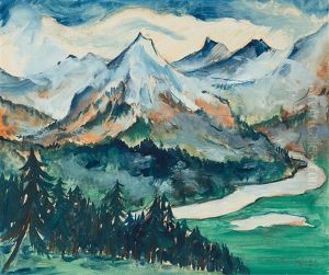 Morgensonne In Findelen (zermatt) Mit Matterhorn by Waldemar Theophil Fink