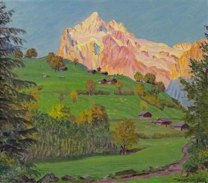 Sonnenuntergang Bei Grindelwald