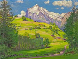 Sommertag, Wetterhorn by Waldemar Theophil Fink