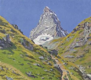 Matterhorn Von Furggenbach by Waldemar Theophil Fink