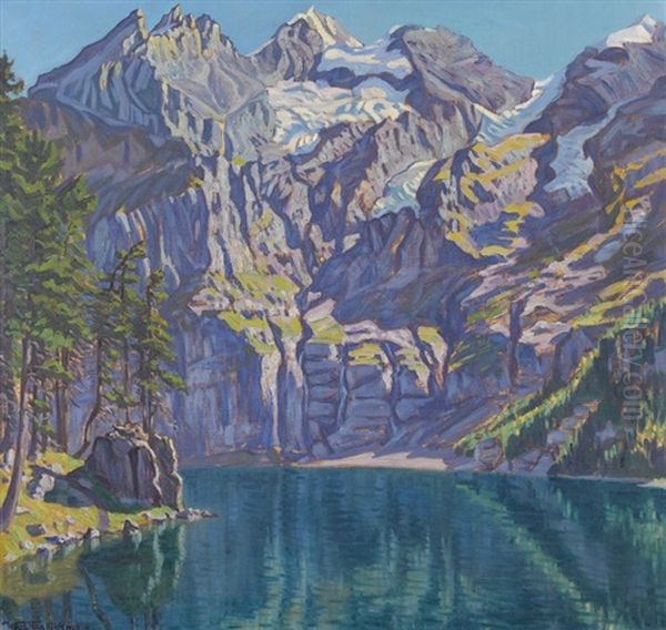 Herbstmorgen Am Oeschinensee - view 1