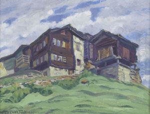 Walliser Dorf by Waldemar Theophil Fink