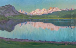 Abend Am Melchsee by Waldemar Theophil Fink